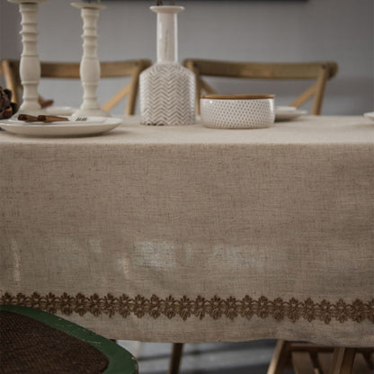 Linen Lace Tablecloth