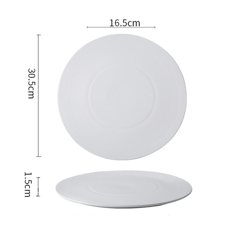 White Line Flate Plate