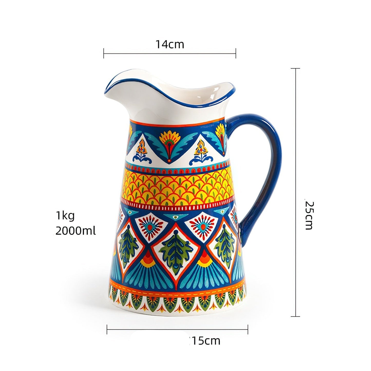 Yellow Morocco Ceramic Kettle