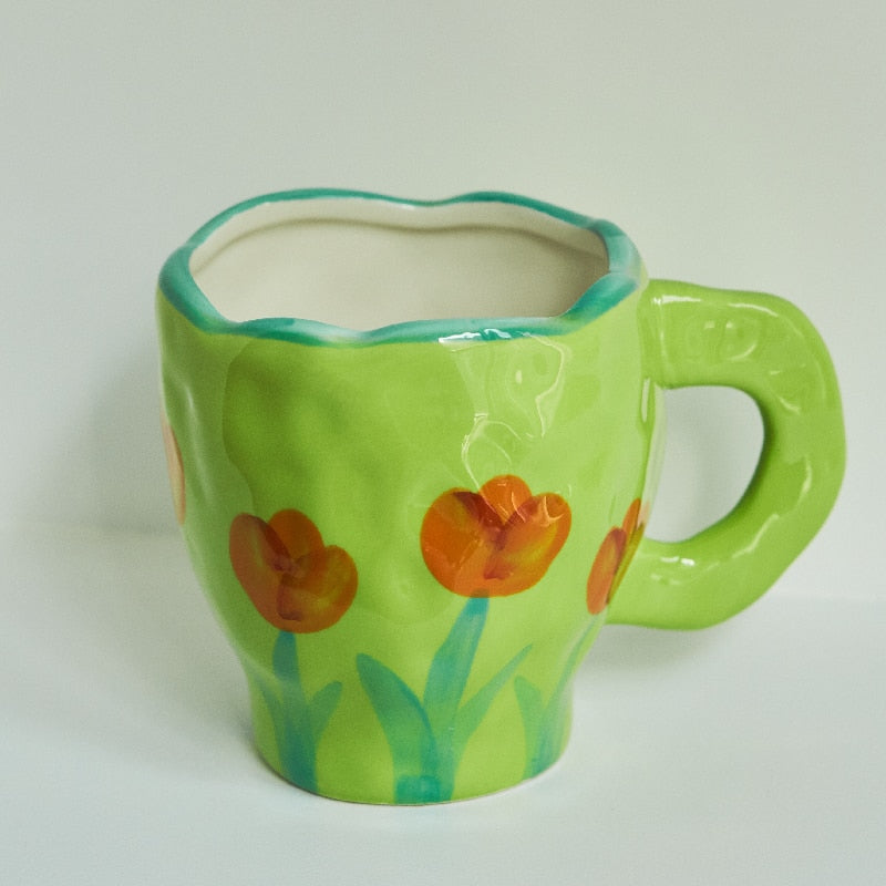 Green Flora Mug