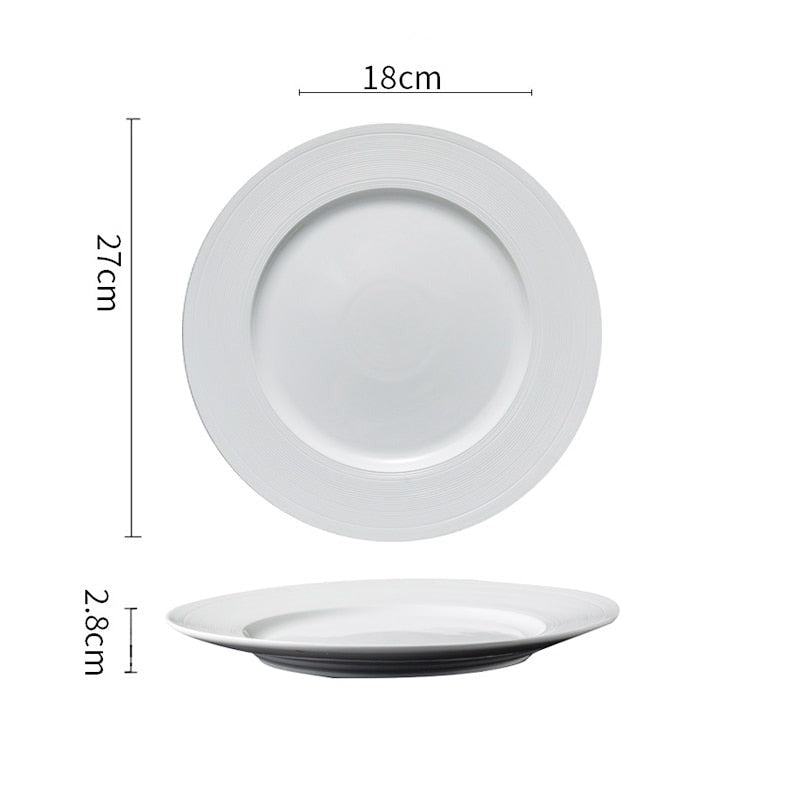 White Line Plates