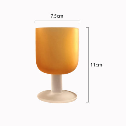 Frosted Glass Goblet