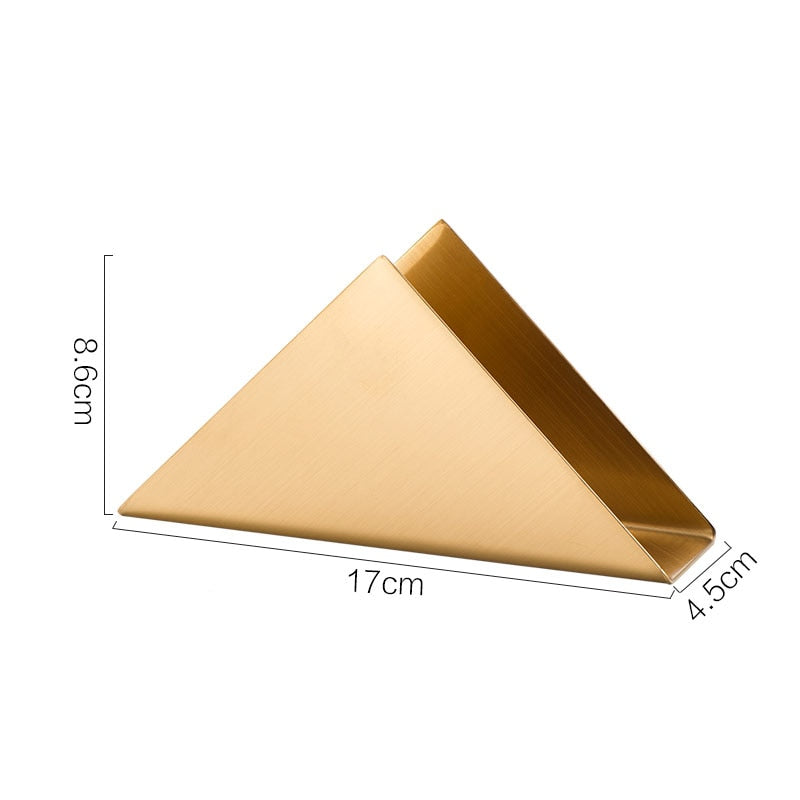 Gold Triangle Napkin Holder