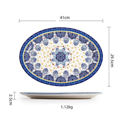 Blue Oaxaca Dinner Tableware