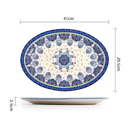 Blue Oaxaca Dinner Plates