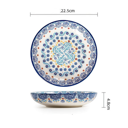 Blue Oaxaca Dinner Plates