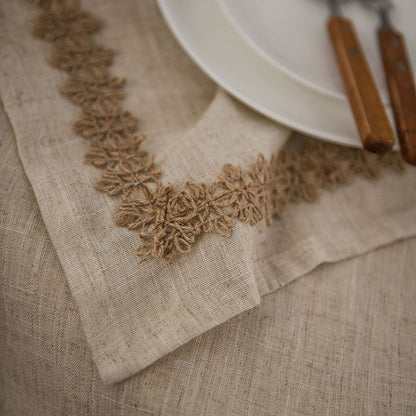 Linen Lace Tablecloth