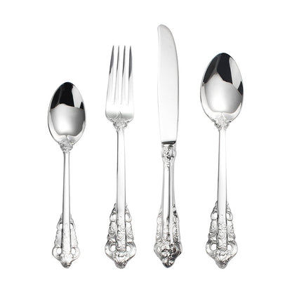 Silver Relief Engraved Cutlery