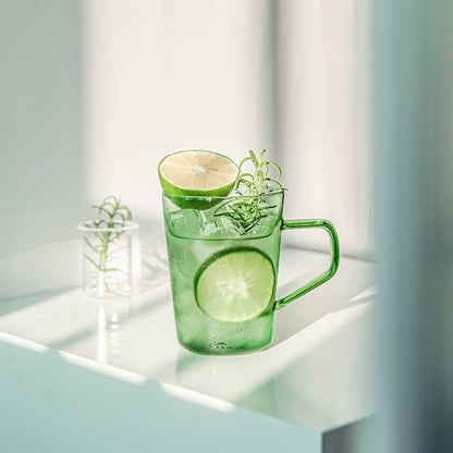 Green Glass Mug