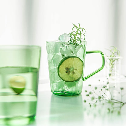 Green Glass Mug