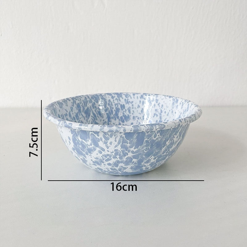 Blue Enamel Bowl