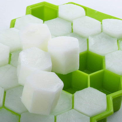 Honeycomb Ice Cube Tray Mold with Lid