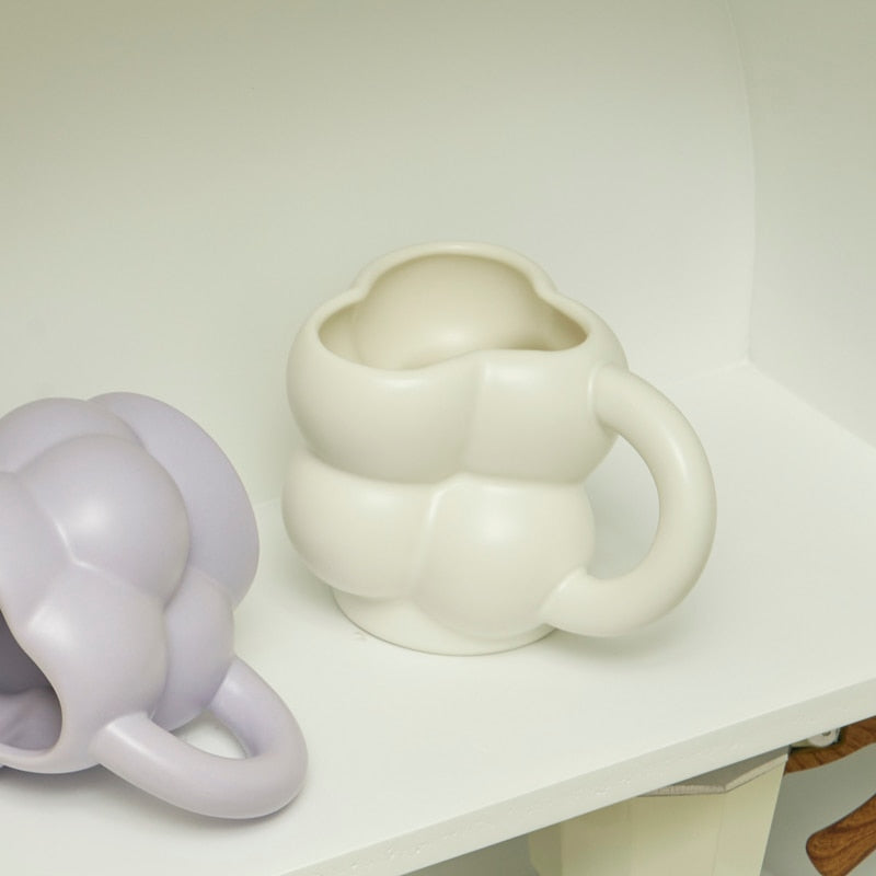 Lilac Lavender Bubble Ceramic Mug