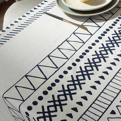 Black Tassel Tablecloth