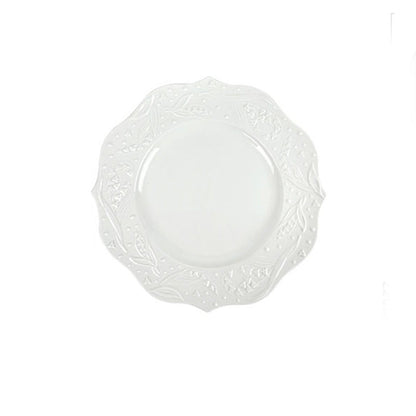White Lily Flower Plates