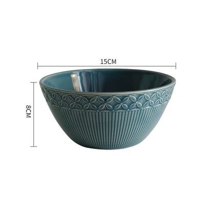 Green Knitted Ceramic Bowls