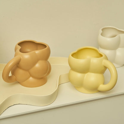 Yellow Bubble Ceramic Mug