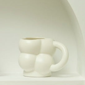 White Bubble Ceramic Mug