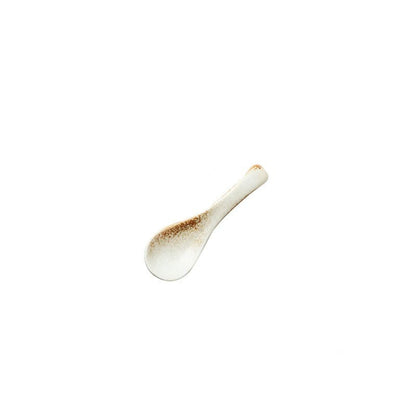 Sand White Ceramics Spoon