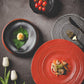 Red Dalia  Dinner Tableware