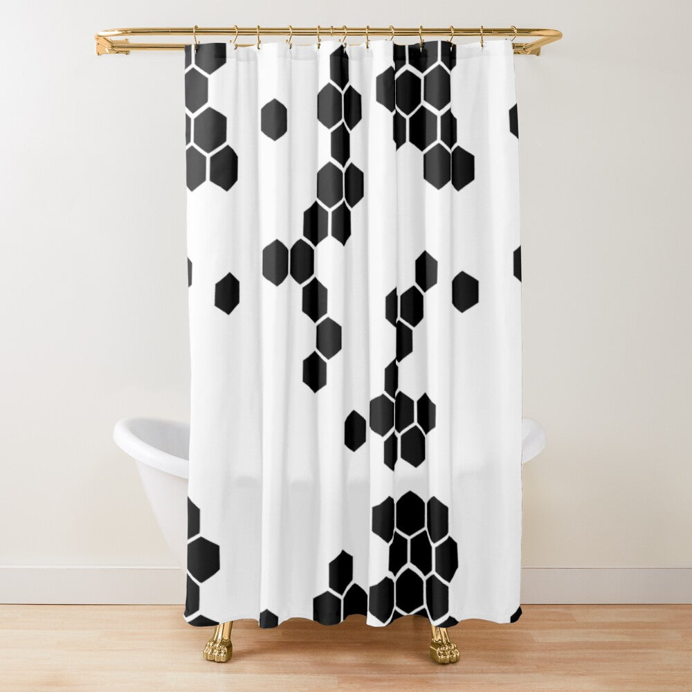 Black White Shower Curtain