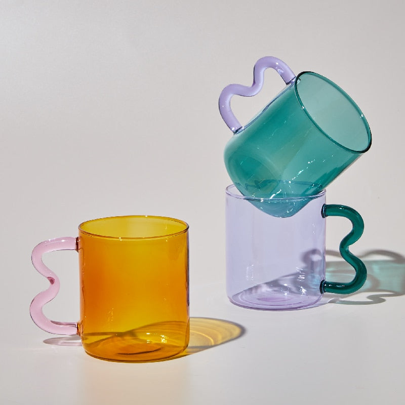 Candy Rainbow Glass Mug