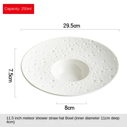 Dot White Deep Plate