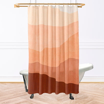 Sand Neutral Watercolor Shower Curtain