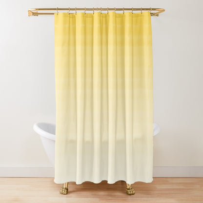Yellow Watercolor Shower Curtain