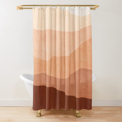 Sand Neutral Watercolor Shower Curtain