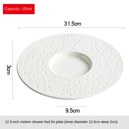 Dot White Deep Plate