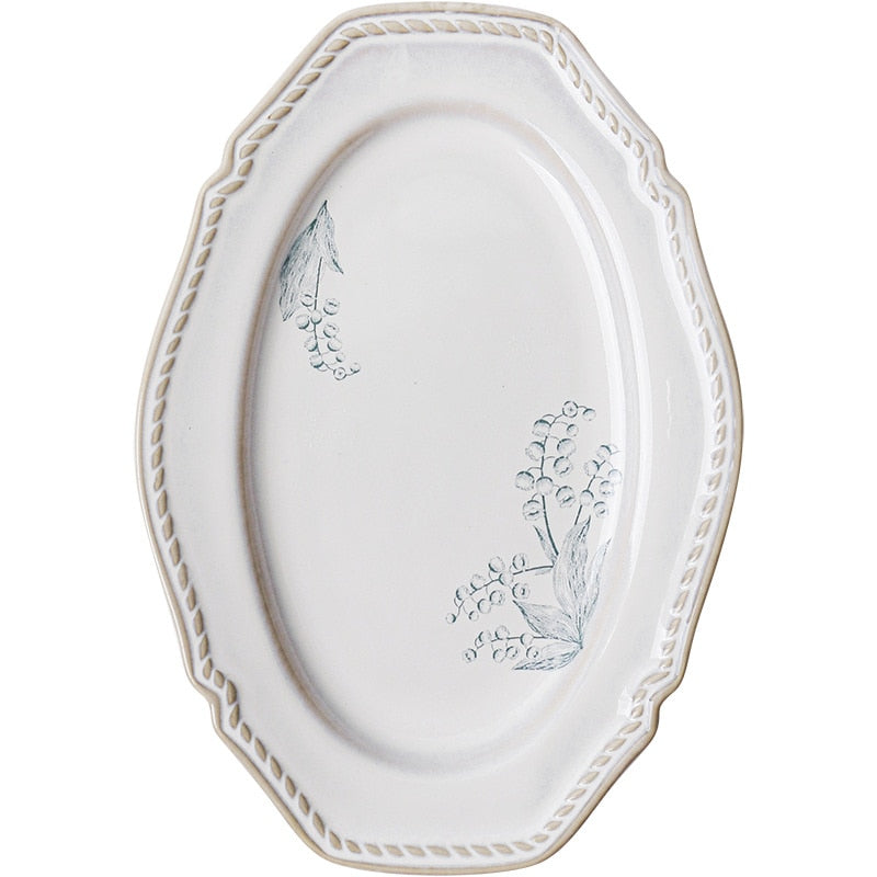 Orchid Oval Plate