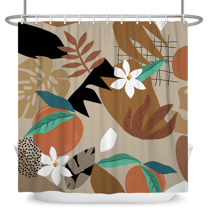 Tropical Coffee Shower Curtain