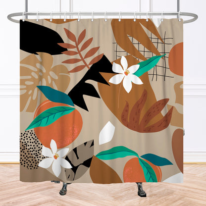 Tropical Coffee Shower Curtain