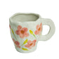 Beige Flower Mug