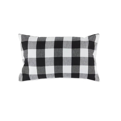 Black Gingham Cushion Cover