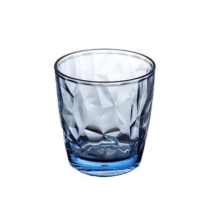 Blue Cracked Acrylic Glasses Set of 6