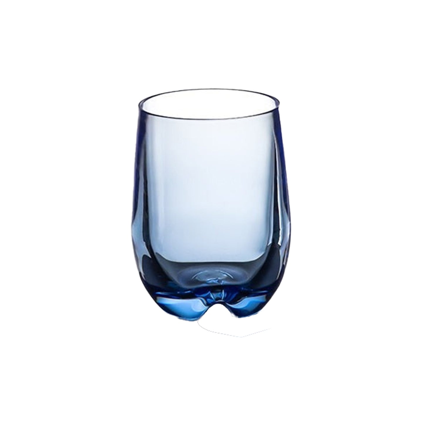 Set De 6 Vasos De Agua De Acrílico Azul