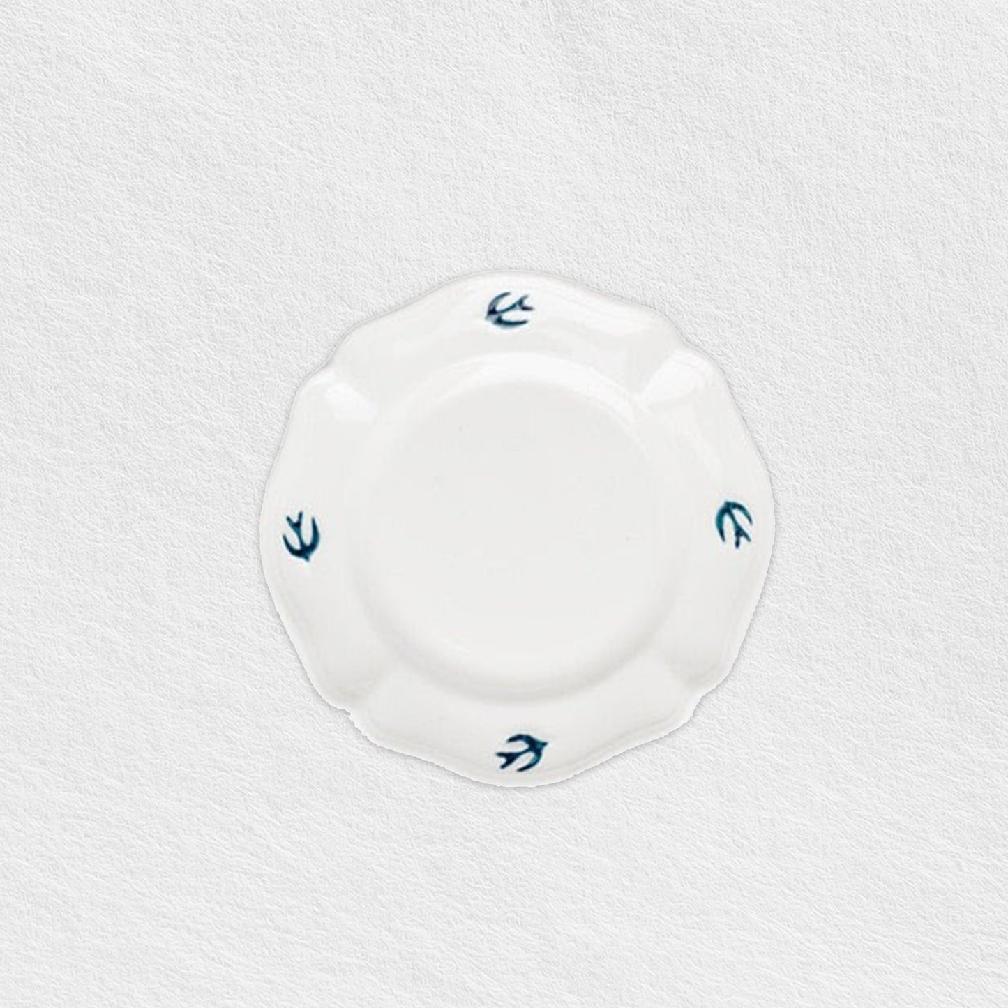 Blue White Bird Dinner Plates