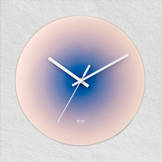 Reloj De Pared Azul Atardecer