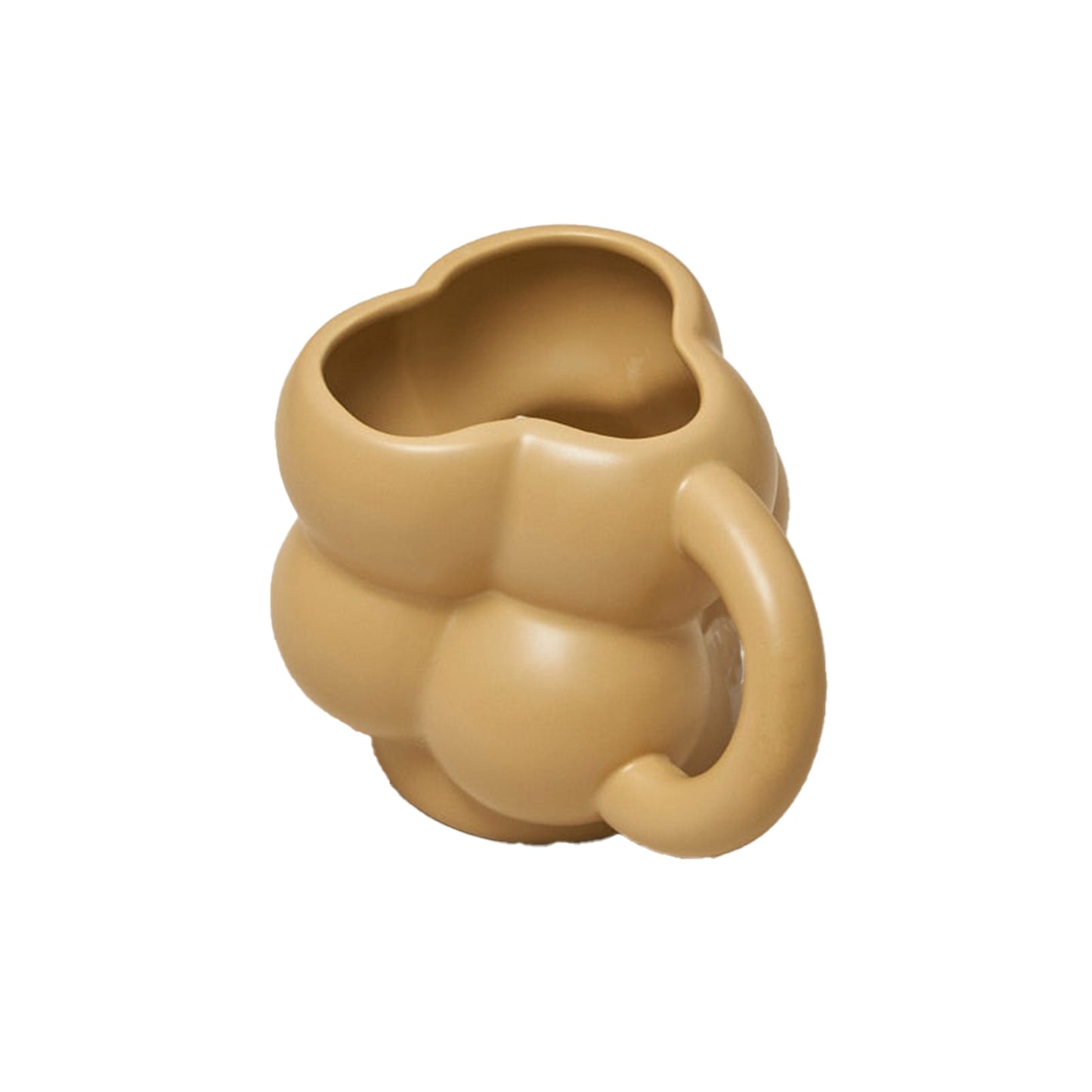 Brown Bubble Ceramic Mug