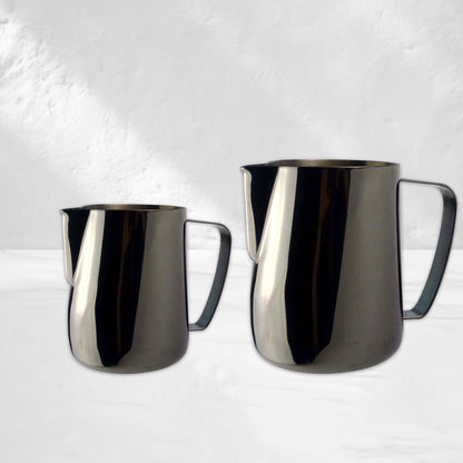 Black Milk Frothing Pitcher Jug