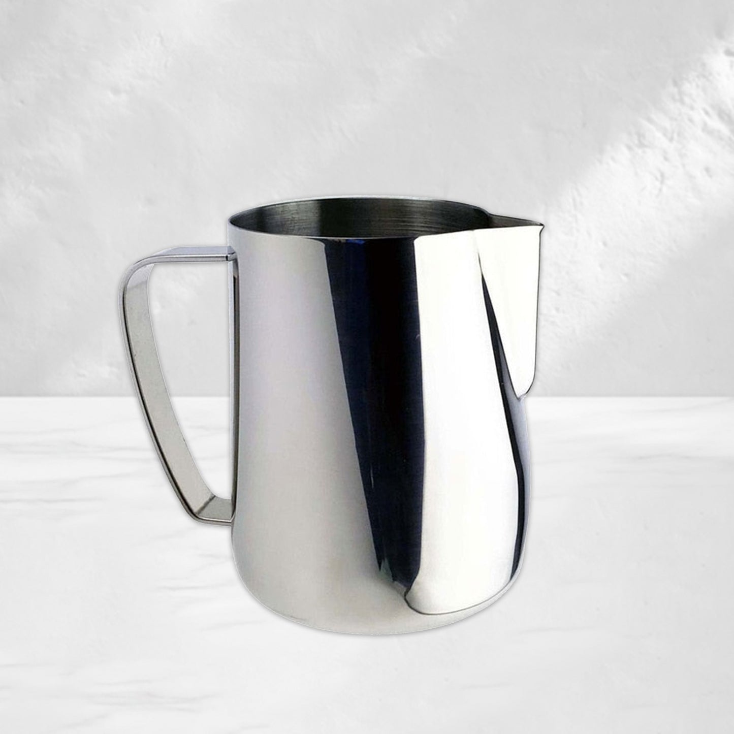Silver Milk Frothing Pitcher Jug