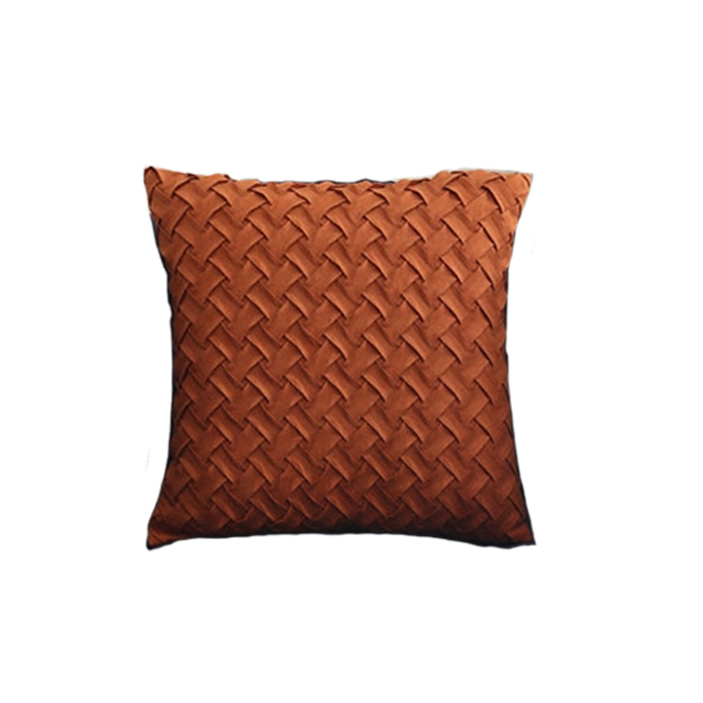 Orange Woven Cushion Cover