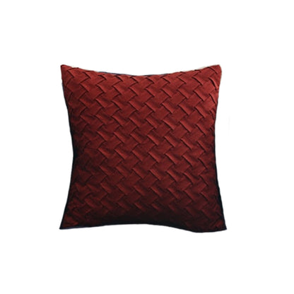 Red Woven Cushion Cover