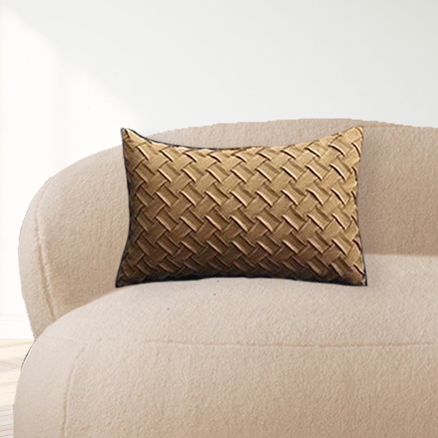 Sand Colors Woven Cushion Cover