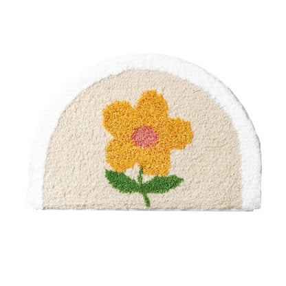 Daisy Flower Bath Mat