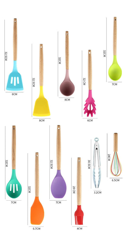 Colorful Kitchen Utensils Set