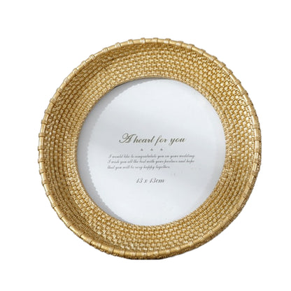 Кръгли златни рамки на точки