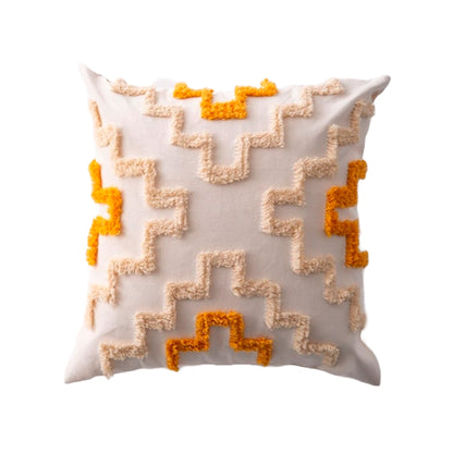 Maze Velvet White Cushion Cover